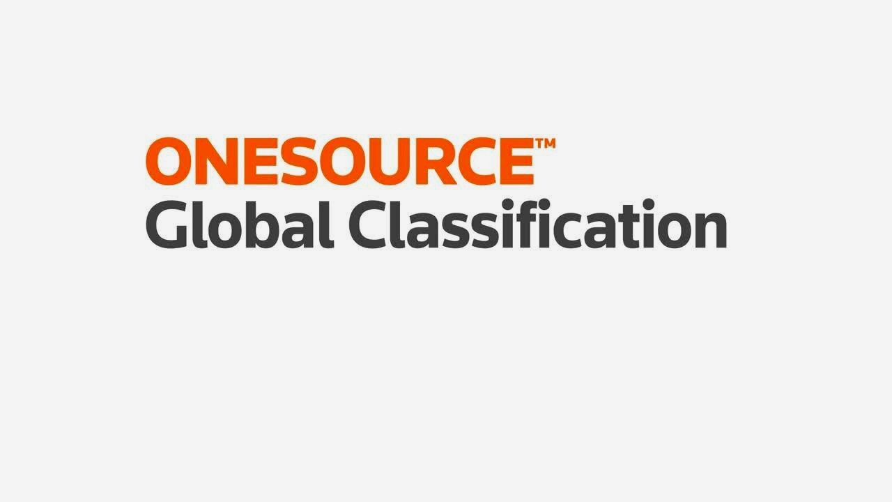 ONESOURCE Global Classification