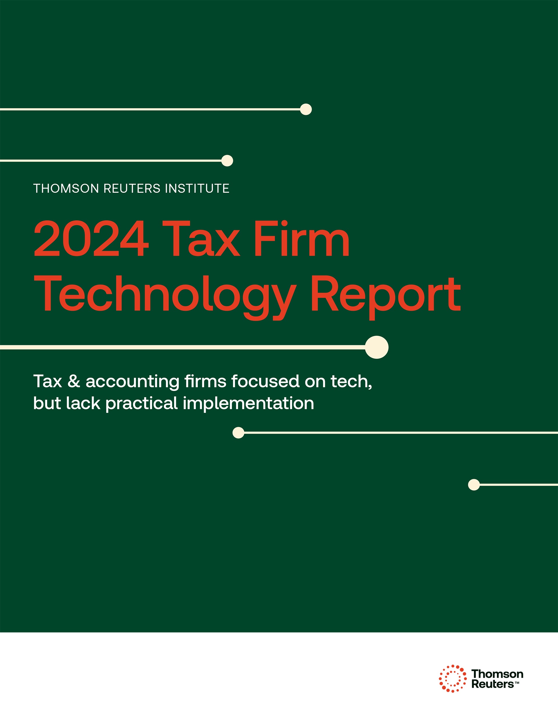 Cover for the 2024 Tax Firm Technology Report