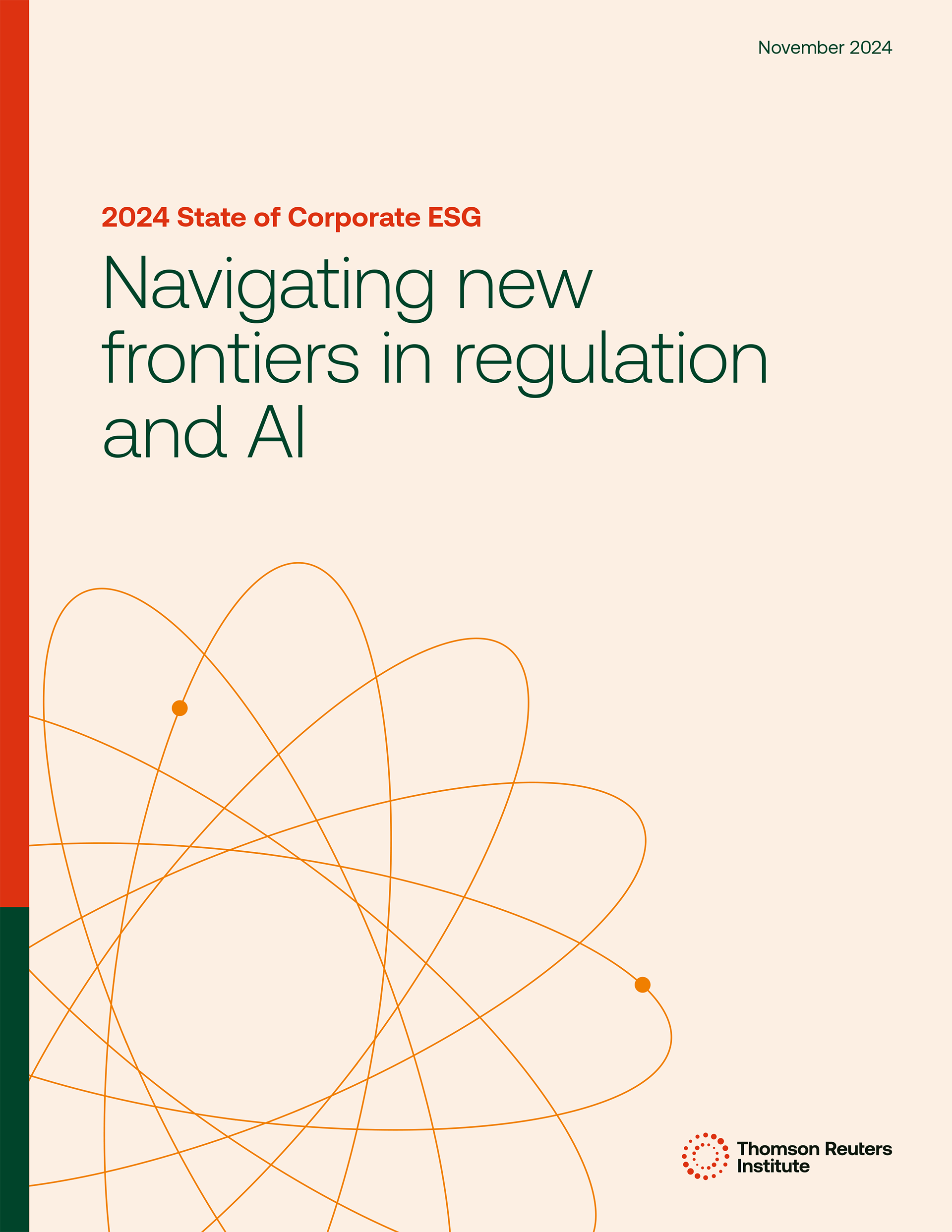 Cover for the TRI 2024 State of Corporate ESG report.