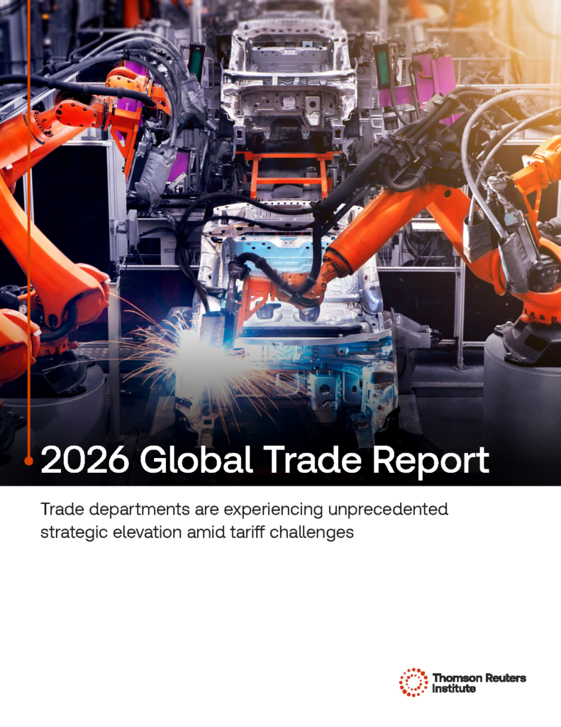 Thomson Reuters Institute 2026 Global Trade Report Cover