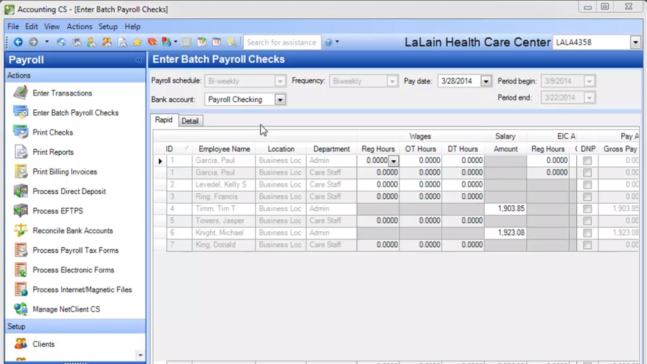 free versacheck payroll software for form 1000