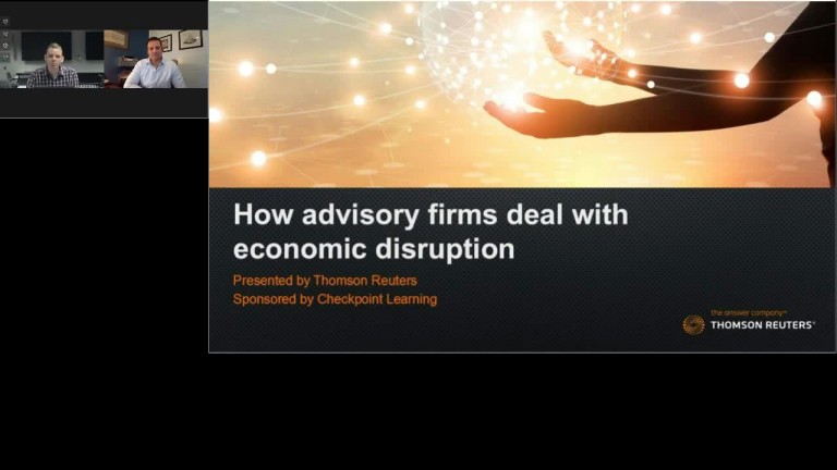  How advisory firms deal with economic disruption