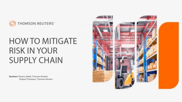 How to mitigate risk in your supply chain on-demand webinar video still