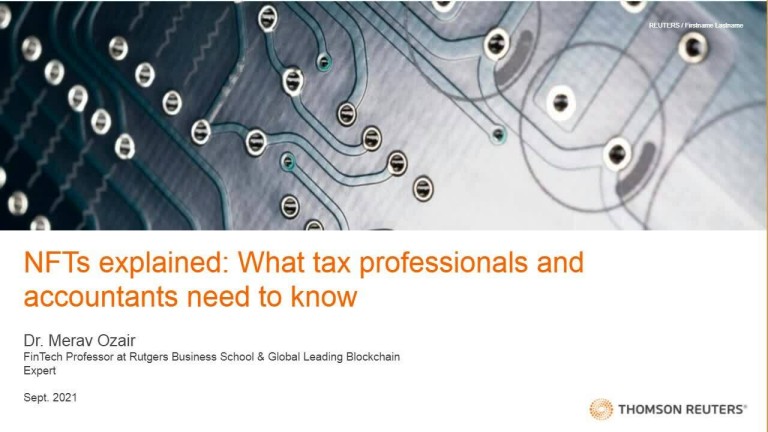 NFTs explained: What tax professionals and accountants need to know