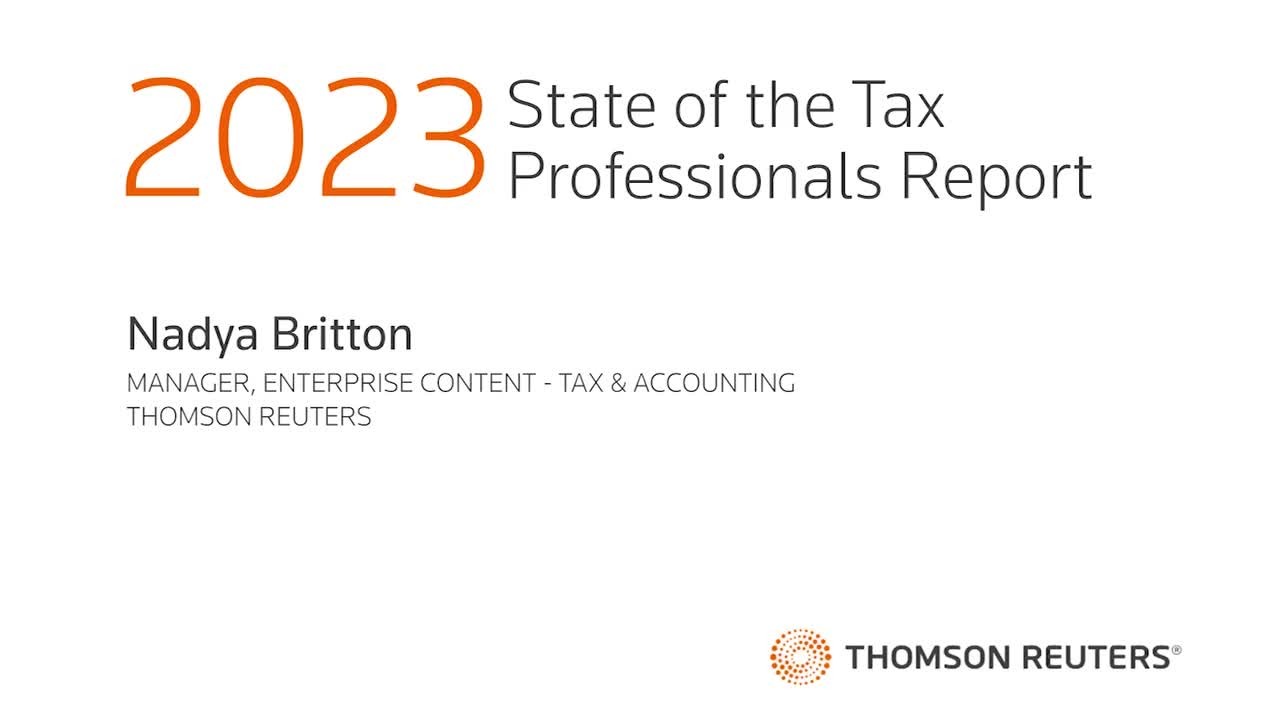 state of the tax professionals 2023 report