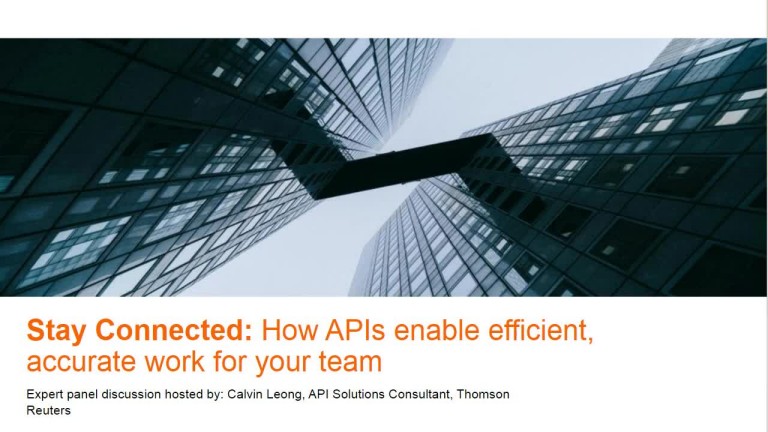 Stay connected: How APIs enable efficient, accurate work for your team
