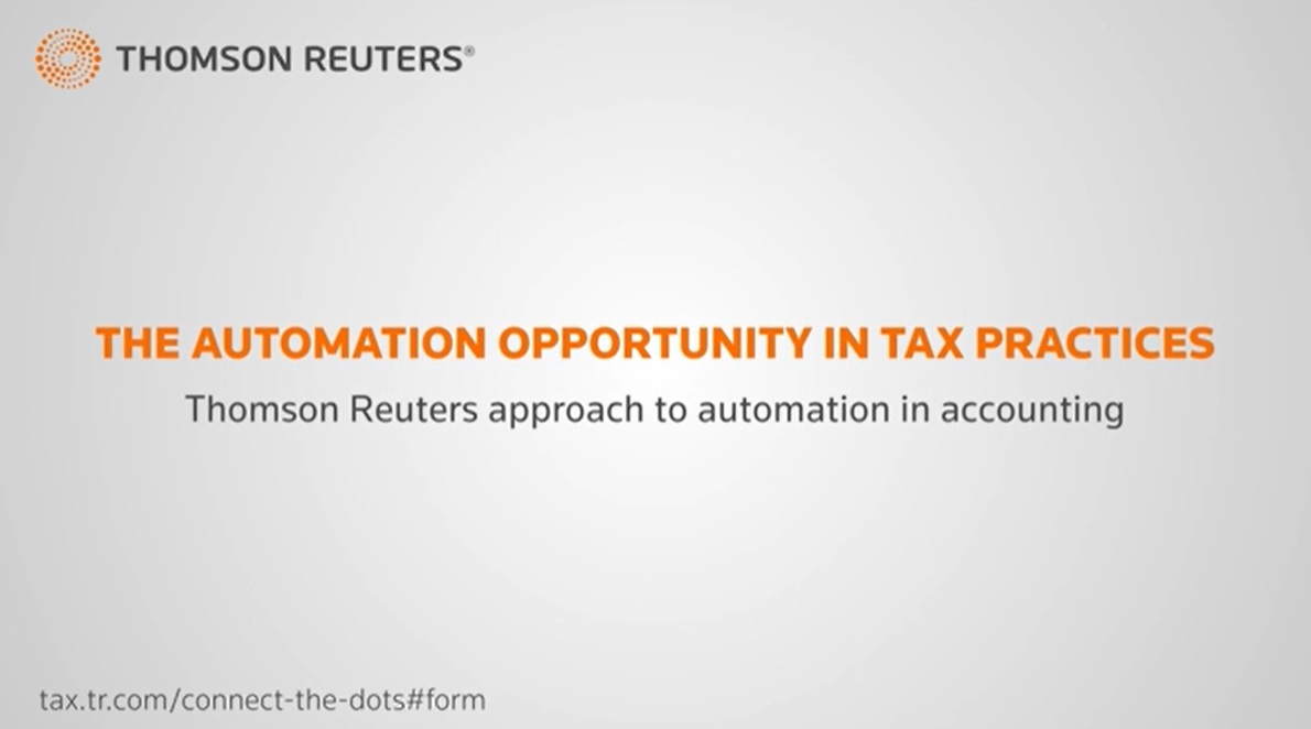 Thomson Reuters approach to automation in accounting