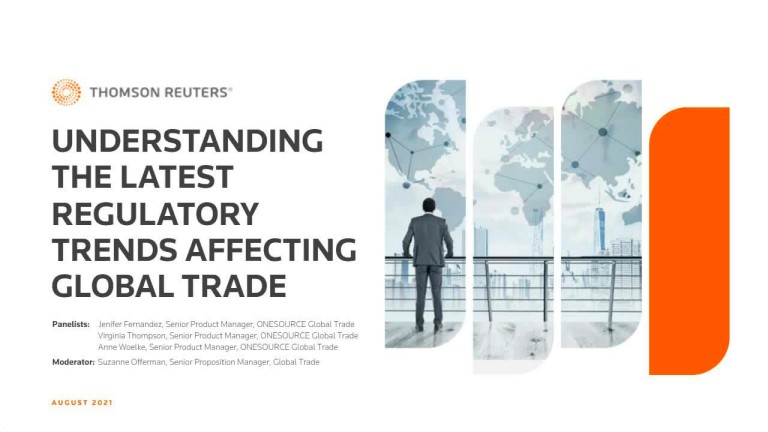 Understanding the latest regulatory trends and updates affecting trade on-demand webinar video still