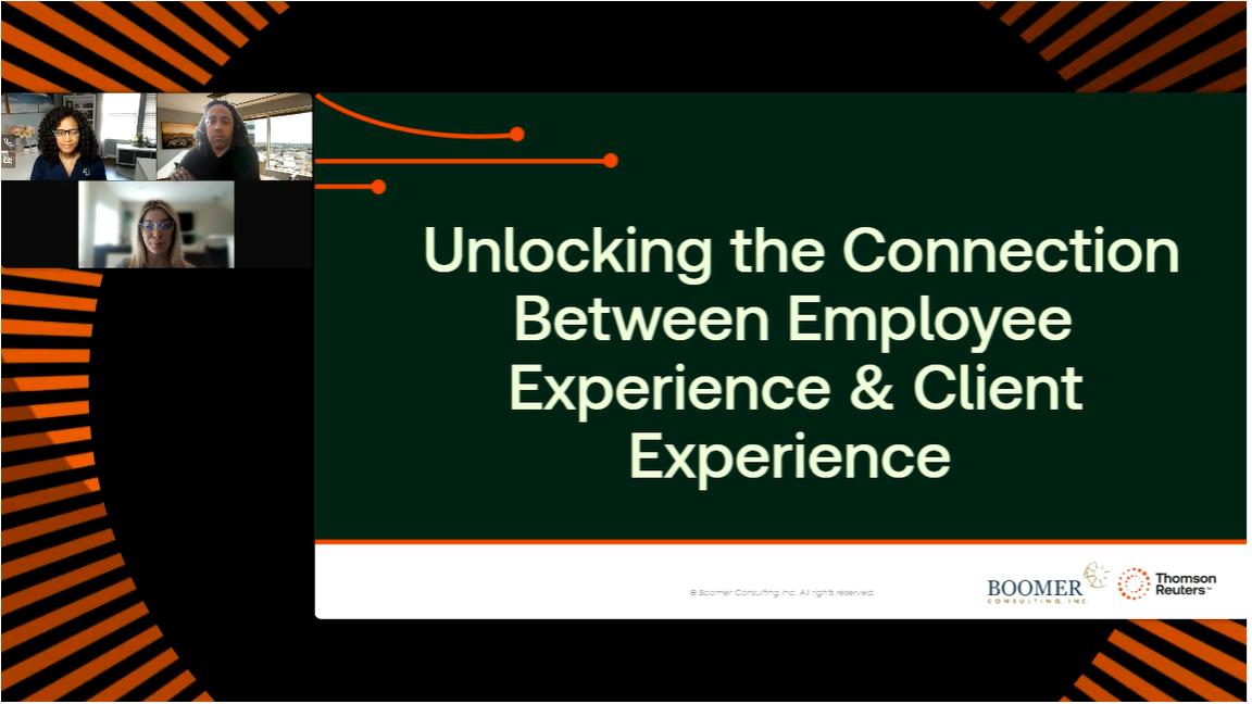 Recording- Unlocking the connection between employee & client experiences