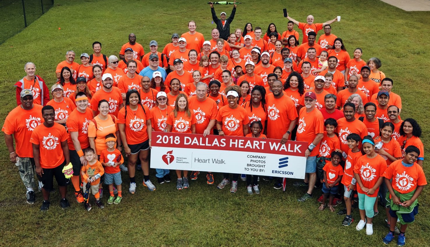 Thomson Reuters employees at the Heart Walk fundraiser for the American Heart Association, 2018